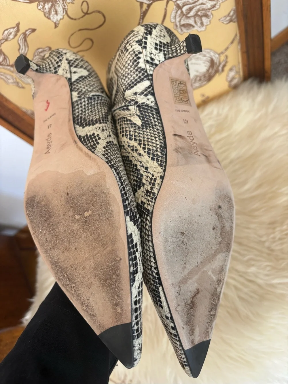 Aeyde Sofisticated Animalier Print Boots